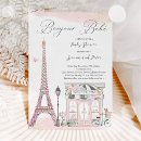 Search for parisian baby shower invitations Paris bonjour bébé