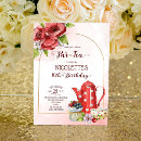 Search for flower pot invitations Red