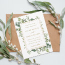 Search for eucalyptus and gold wedding invitations Rustic