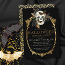 Search for gold halloween invitations Vintage