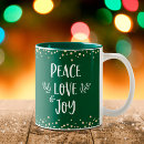 Search for love peace joy mugs Modern