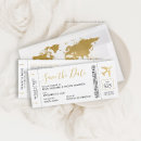 Search for ticket save the date invitations modern