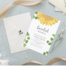 Search for sunflower bridal invitations Modern
