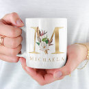 Search for monogram letter m mugs Elegant