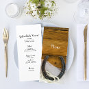 Search for country western wedding menus Horseshoes