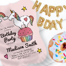 Search for heart birthday invitations Unicorn