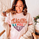 Search for teaching quote for teachers tshirts Heart