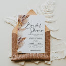 Search for pampas grass bridal shower invitations Modern calligraphy