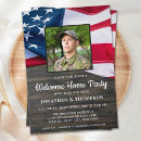 Search for patriotic welcome home invitations Army