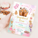 Search for gingerbread house decorating invitations Cookies and cocoa