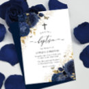 Search for blue gold christening invitations Boys