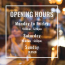 Search for window Opening hours