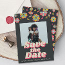 Search for groovy save the dates Typography