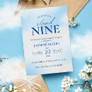 Search for cloud 9 invitations Light blue