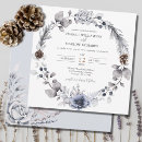 Search for winter wreath wedding invitations Calligraphy script