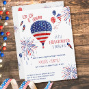 Search for firecracker invitations Red white and blue