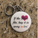 Search for shopping round key rings Shopaholic