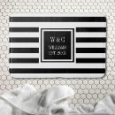 Search for black and white striped bath mats Elegant