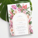 Search for tropical flowers baby shower invitations Spring summer fall winter