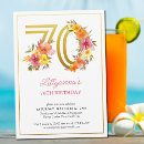 Search for purple 70th birthday invitations Gold
