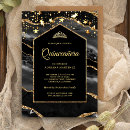 Search for black marble invitations Geode gemstone