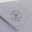 Search for classic monogram return address rubber stamps Simple