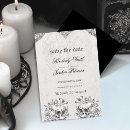 Search for floral skull invitations Black and white