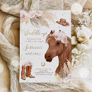 Search for floral horse invitations Cowgirl party