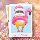 Search for flamingo christmas cards Tropical