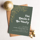 Search for merry christmas invitations Eat drink be merry