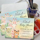 Search for cute animals baby shower invitations Watercolor