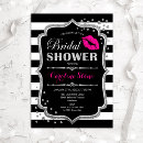 Search for black and silver bridal shower invitations Glam