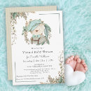 Search for virtual baby boy shower invitations Teddy bear