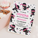 Search for girl ninja birthday invitations Karate birthday party