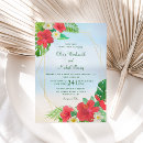 Search for hibiscus wedding invitations plumeria