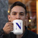 Search for blue letter mugs Initial
