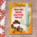 Search for funny horse christmas cards Western