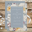 Search for shades of blue wedding invitations Flowers