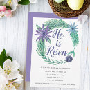 Search for church easter invitations He is risen