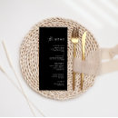 Search for black wedding menus Calligraphy