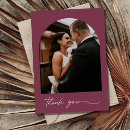 Search for burgundy wedding thank you cards Simple