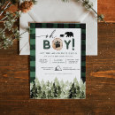 Search for cabin baby shower invitations For her
