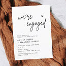 Search for minimalist engagement party invitations Simple