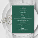 Search for emerald green menus Modern rehearsal dinner