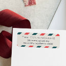 Search for air mail return address labels Cute