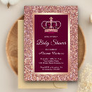 Search for crown baby shower invitations Fairytale