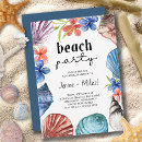 Search for luau rehearsal dinner invitations Watercolor