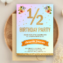 Search for half birthday invitations Unique