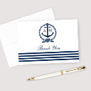 Search for anchor thank you cards Navy blue