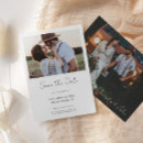 Search for fall wedding save the dates Black and white